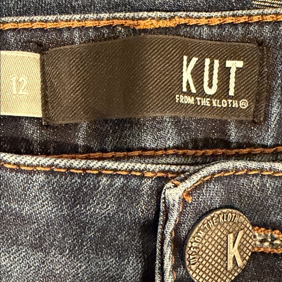 KUT from the Kloth Catherine Mid-Rise Boyfriend Jeans • Abelia • Size 12 - Picture 7 of 9